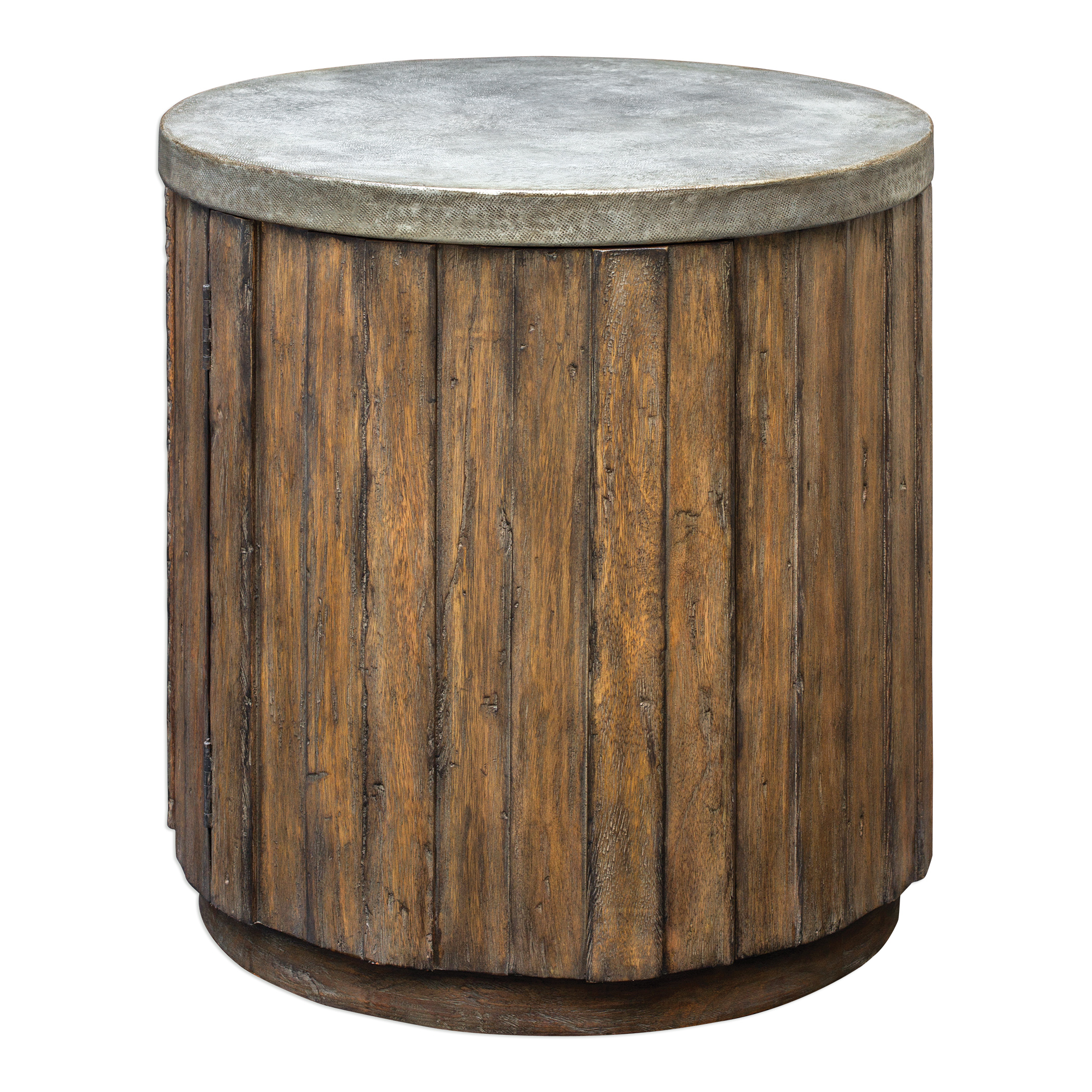 Picture of MAXFIELD WOODEN DRUM SIDE TABLE
